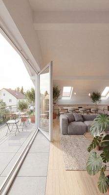 Balkonzugang - unverbindliche Visualisierung