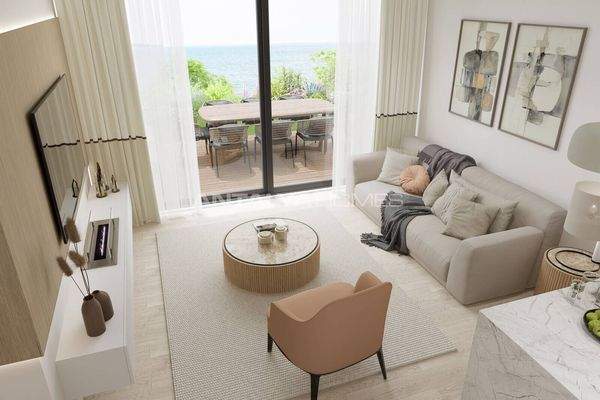 Elegant Apartments in a Project with Private Beach in Bodrum