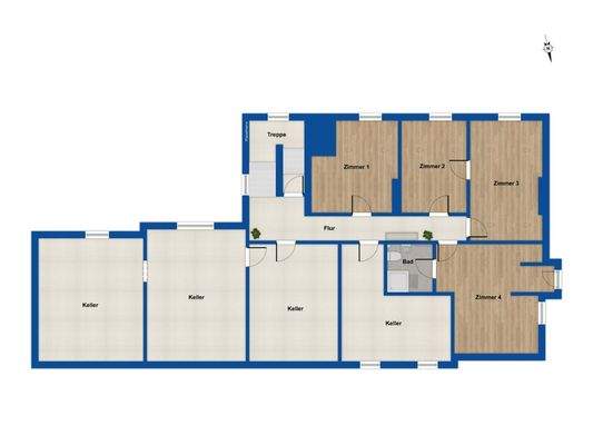 Grundriss 1. Untergeschoss