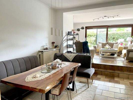 Essbereich im Wohnzimmer