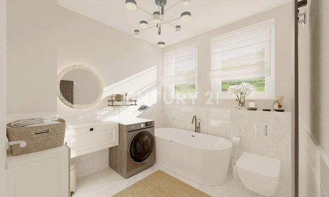 Badezimmer Waschküche visualisiert