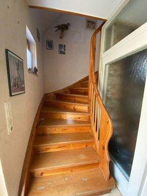 Treppenaufgang zum Dachgeschoss