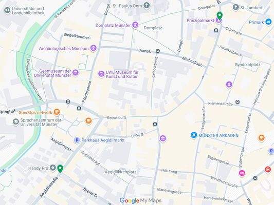 Lageplan Nähe Prinzipalmarkt