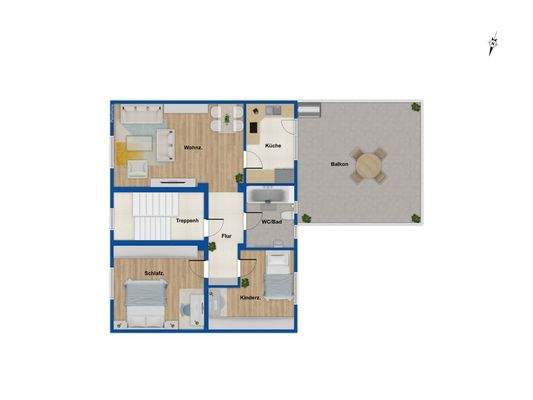 Grundriss Obergeschoss