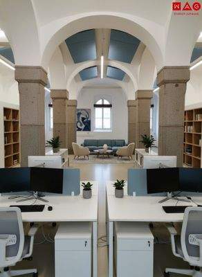 Säulenhalle KI Bürobeispiel