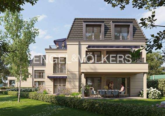 Ansprechende Außengestaltung mit Mansarddach