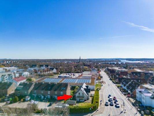 Luftperspektive der Umgebung