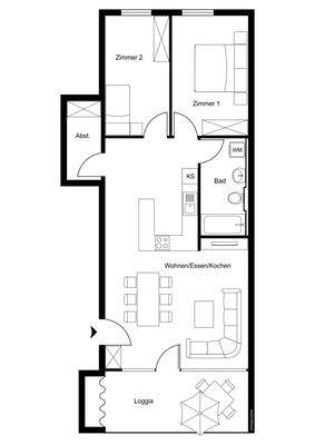 Grundriss ohne Maßstab