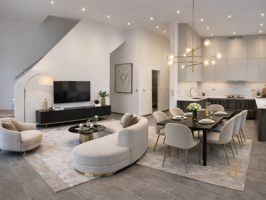 Wohnbereich visualisiert