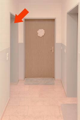 Treppenhaus zur  Wohnung