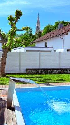 Blick in den Gartenbereich