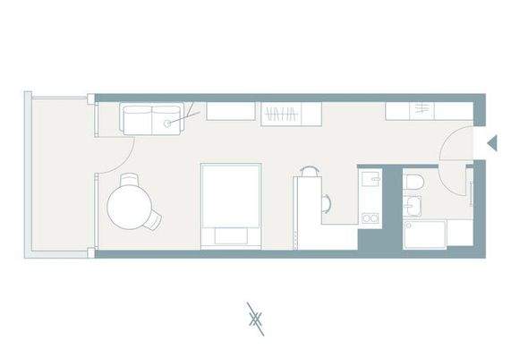 The Grand Studio Grundriss/ Floorplan