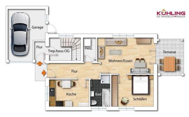 Grundriss EG - Abweichungen vorbehalten -