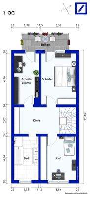 Optimierter Grundriss 1. OG