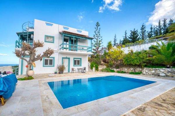 Kreta, Douliana: Faszinierendes Haus mit Meer- und Bergblick