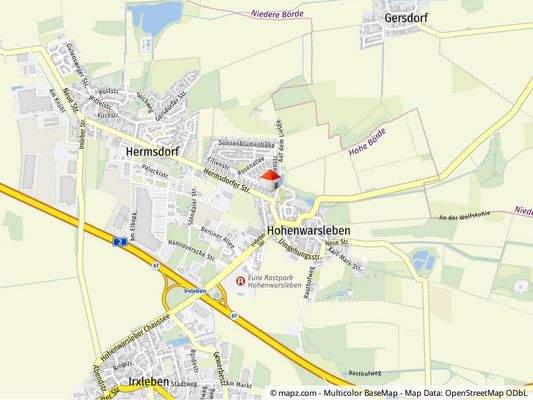 Geolyzer Kartenausschnitt