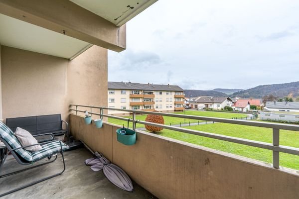Balkonaussicht (Wohnzimmer)