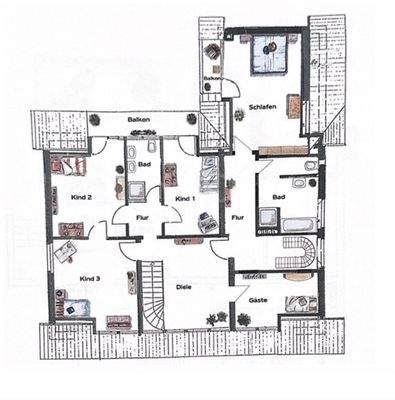 Grundriss Obergeschoss