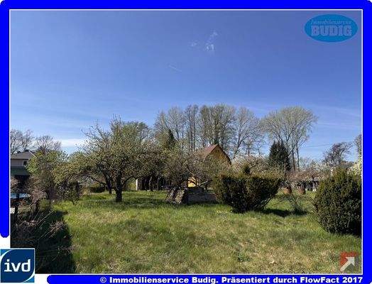 Blick auf das Grundstück