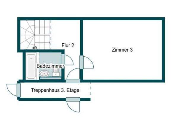 Grundriss Skizze 3.OG