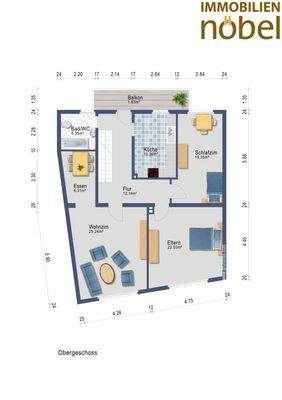 Grundriss Obergeschoss Wohnen