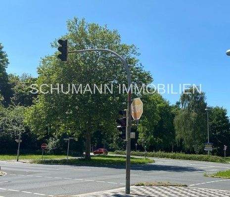 Sicht vom Haus Richtung Kurpark