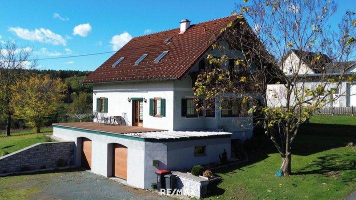 Drohnenansicht Zufahrt