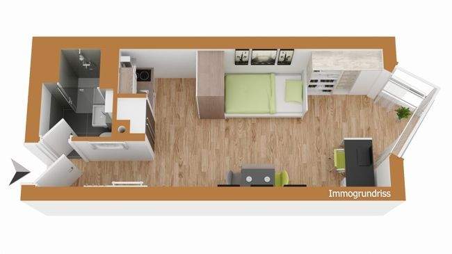 Apart. Grundriss, visualisiert