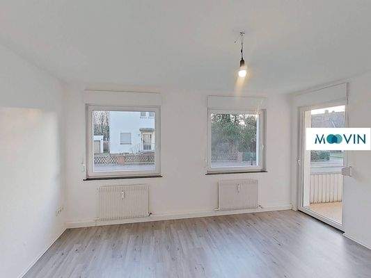 Ansicht I: Wohn- und Esszimmer