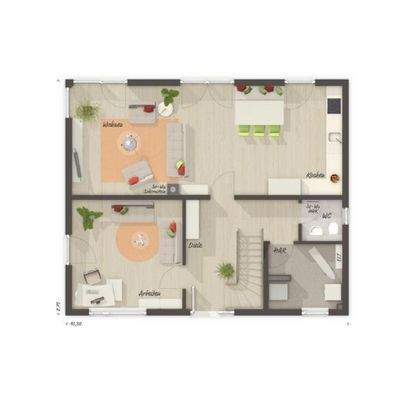 Grundriss Erdgeschoss offene Küche