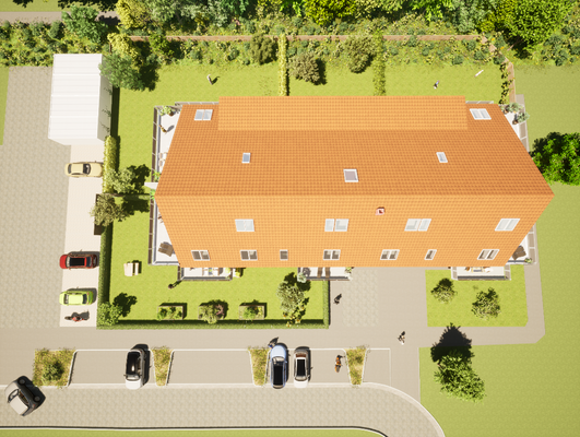 Draufsicht Grundstück (Visualisierung)
