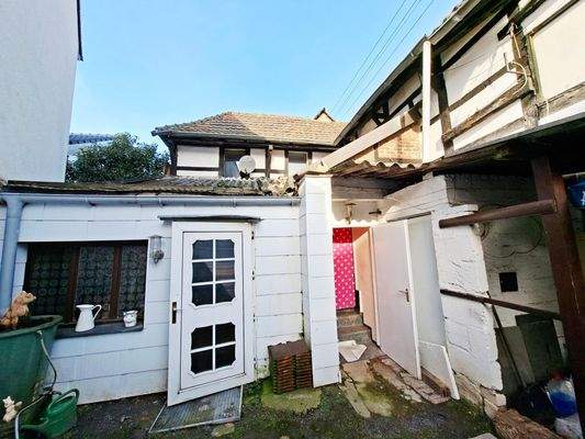 Hinterer ZUgang Aufgang zum OG