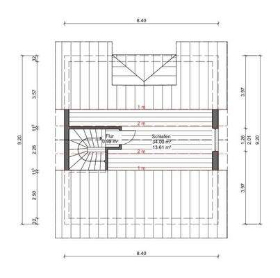Grundriss  Staffelgeschoss