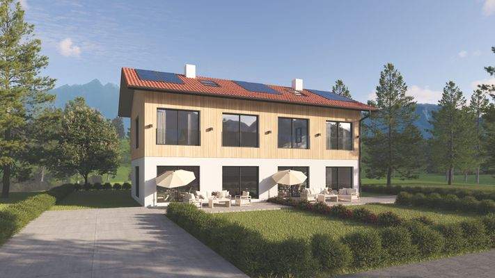 Variante Holzfassade DG