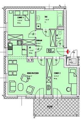 Wohnhausanlage 3 in Stronsdorf