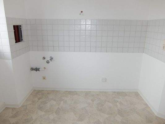 Küche mit Fliesenspiegel