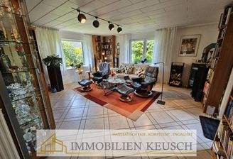 Wohnzimmer mit Kaminofen