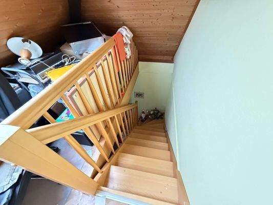 Treppe zum Dachgeschoss