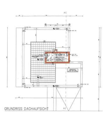 Dachaufsicht mit Terrasse