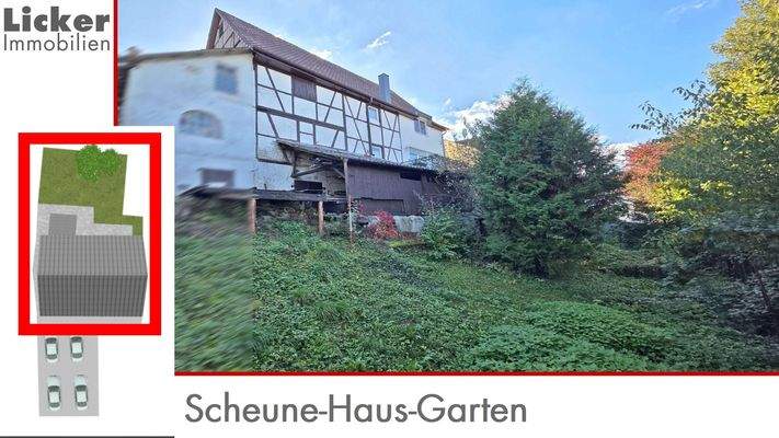 Scheune-Haus-Garten