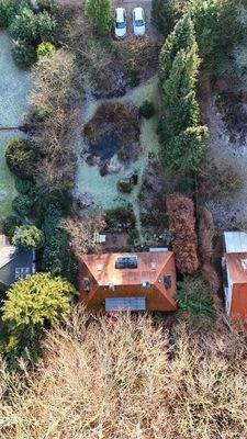 Drohnenaufnahme: Blick zu den Stellplätzen