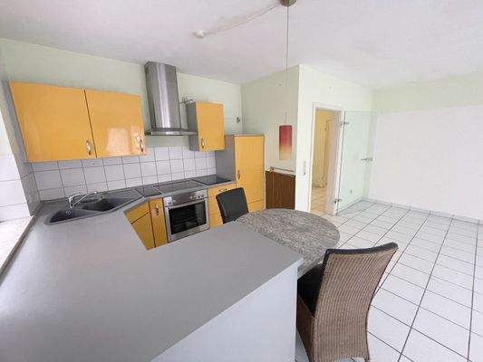 Blick in die offene Küche