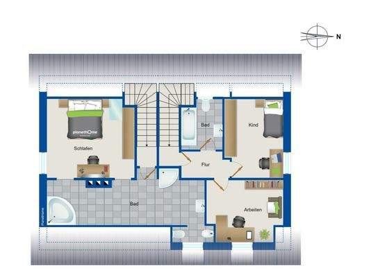 Grundriss - Dachgeschoss