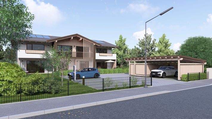 Die Immobilie in der Südansicht