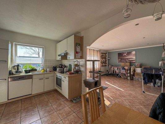 Wohn- und Kochbereich (Wohnung Nr. 6)