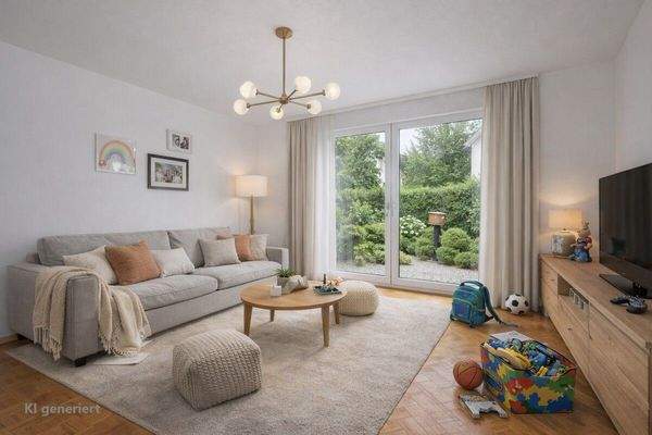 Wohnzimmer KI generiert