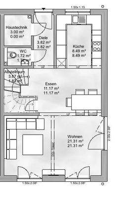 Reihenendhaus EG (Nr. 6)