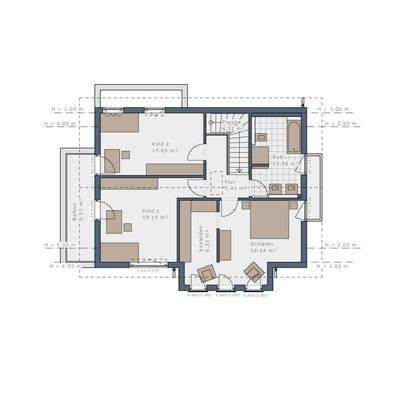 Grundriss Obergeschoss