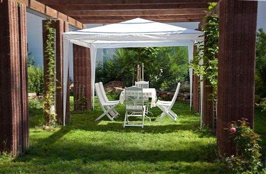 Sitzecke Garten geplant