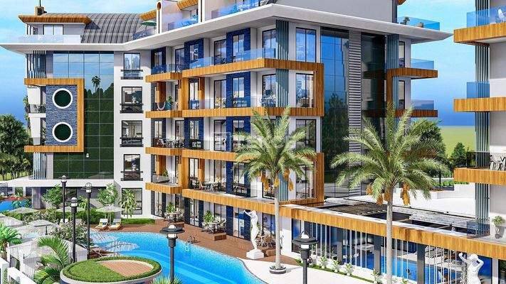 Chic Flats with Smart Home Systems in Oba Alanya